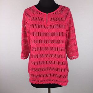 Dana Buchman M Small Keyhole Front See Thru Top